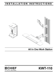 Chief KWT110B mounting kit