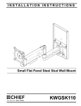 Chief KWGSK110S flat panel wall mount