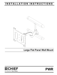 Chief PWR2059S flat panel wall mount