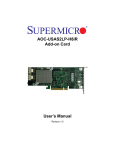Supermicro AOC-SAS2LP-H8IR RAID controller