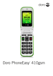 Doro PhoneEasy 410gsm 99g