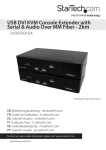 StarTech.com USB DVI KVM Console Extender w/ Serial & Audio Over MM Fiber - 2km