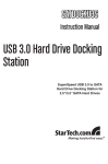StarTech.com SATA Hard Drive Docking Station, USB 3.0 w/ Laptop Controller