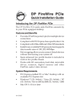 Siig DP FireWire PCI-E