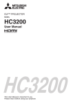 Mitsubishi Electric HC3200 data projector