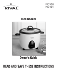 Rival RC101 rice cooker