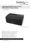 StarTech.com USB 3.0 to SATA Hard Drive Docking Station for 2.5/3.5 HDD