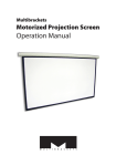 Multibrackets 7350022732629 projection screen
