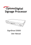 Optoma SignShow D5000