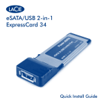 LaCie eSATA/USB Card