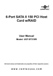 Vantec 6-Port SATA II 150 PCI Host Card w/RAID