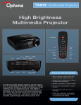 Optoma TX612 data projector