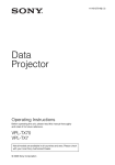 Sony VPLTX70 data projector
