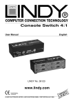 Lindy Console Switch 4 to 1