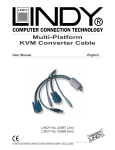 Lindy Multi-Platform KVM Converter Cable, 2m
