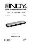 Lindy USB 2.0 Docking Station VGA