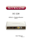 Sitecom ADSL 2+ Modem Router 4 port