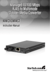 StarTech.com 10/100 Mbps Fiber Ethernet Converter