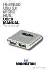 Manhattan Hi-Speed USB 2.0 Micro Hub