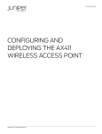 Juniper AX411-W WLAN access point