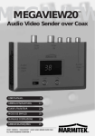 Marmitek A/V transmitters over Coax and CAT5: MegaView20 Audio Video Sender over Coax