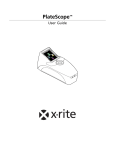 X-Rite PlateScope Calibration Plaque
