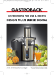 Gastroback Design Multi Juicer Digital
