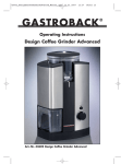 Gastroback Design Coffee Grinder Advanced