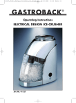 Gastroback Electrical Ice Crusher