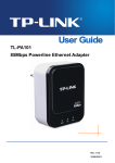 TP-LINK 85Mbps Powerline Ethernet Adapter Starter Kit