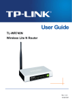 TP-LINK TL-WR740N Wi-Fi Ethernet LAN White router