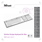 Trust Slimline Aluminium Keyboard for Mac IT