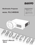 Sanyo PLC-WXE45 data projector