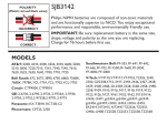 Philips SJB3142 NiMH 3.6V 300mAh Cordless phone battery