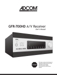 Adcom GFR-700HD AV receiver