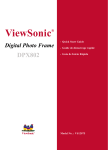 Viewsonic DPX802WD-BW digital photo frame