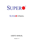 Supermicro X7SLM-L motherboard