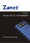 Zonet 2.5" USB 2.0 SATA Enclosure