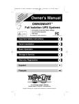 Tripp Lite OmniSmart Line Interactive UPS