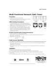 Tripp Lite Network Cable Continuity Tester for Cat5/Cat6, Phone and Coax Cable Assemblies