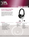 Cyber Acoustics ACM-8440 headphone