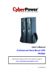 CyberPower PR3000SWRM2U uninterruptible power supply (UPS)