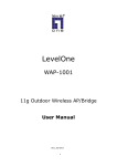 LevelOne WAP-1001 11g Wireless Outdoor Access Point
