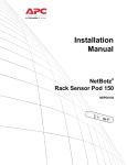 APC NetBotz Rack Sensor Pod 150