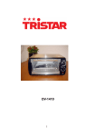 Tristar Oven 10 ltr stainless steel