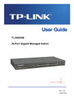 TP-LINK 24-Port Gigabit L2 Fully Managed Switch with 4 SFP Slots