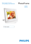 Philips 8FF2FPB 8" LCD 4:3 frame ratio PhotoFrame