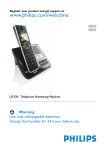 Philips SE6554B Cordless phone answer machine