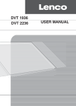 Lenco Portable TFT TV DVT-1936