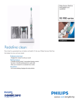 Philips Rechargeable sonic toothbrush RET. PROMO HX6932/33 with FlexCare features
